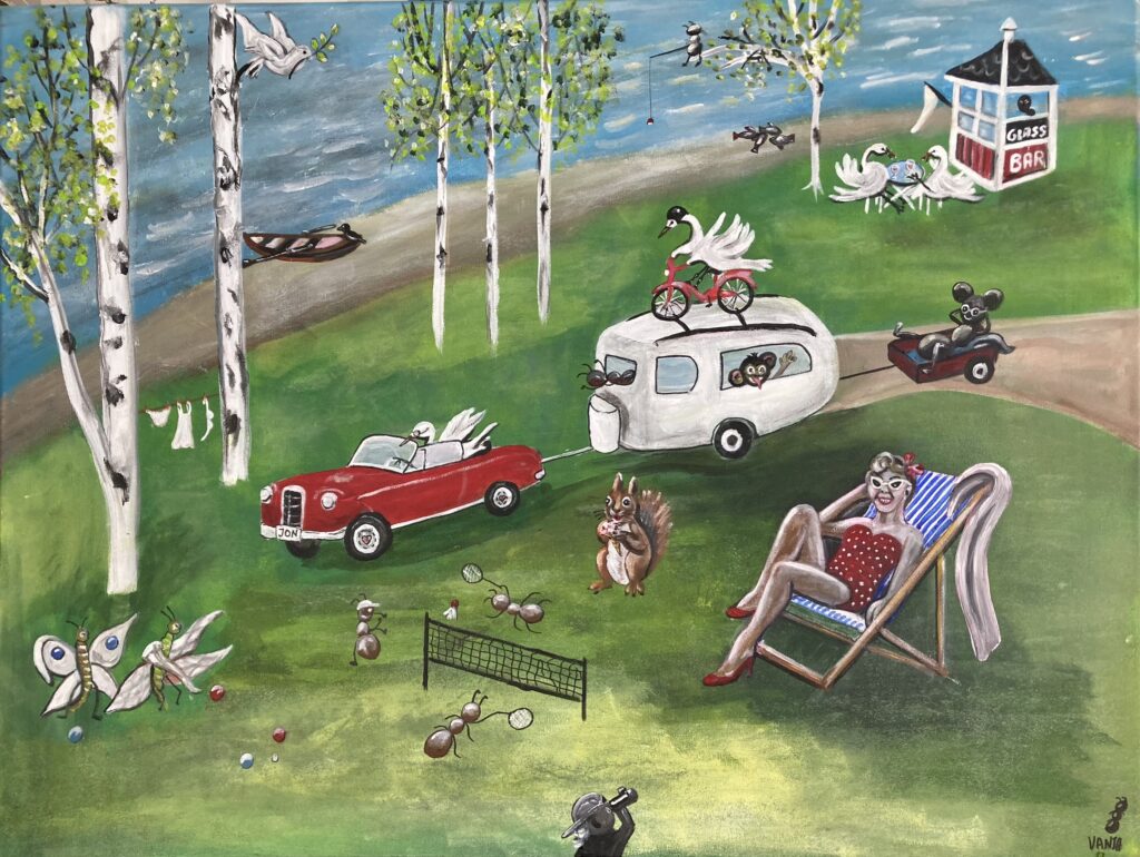 Svensk sommar 80 x 60 Vanja Jonebring